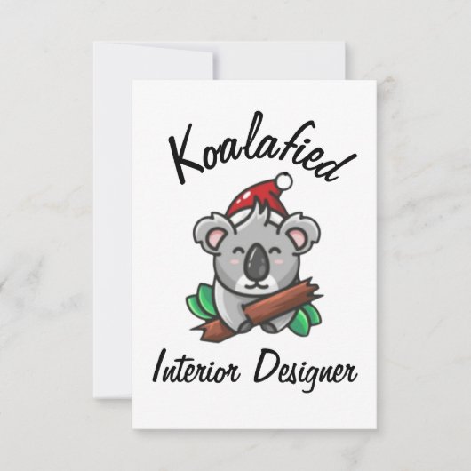 Koalafied Interior Designer Card Karte (Vorderseite)