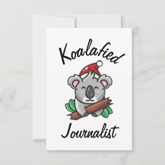 Koalafied Journalist Card Karte (Vorderseite)