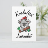 Koalafied Journalist Card Karte (Stehend Vorderseite)