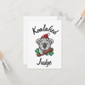 Koalafied Judge Card Karte (Vorderseite/Rückseite Beispiel)
