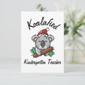 Koalafied Kindergarten-Lehrerkarte Karte (Stehend Vorderseite)