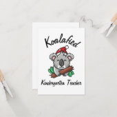 Koalafied Kindergarten-Lehrerkarte Karte (Vorderseite/Rückseite Beispiel)