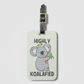 Koalafied Koala Gepäckmarke Gepäckanhänger (Vorderseite Vertikal)