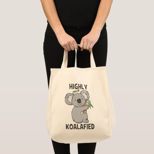 Koalafied Koala Niedlich Tragetasche (Vorderseite (Produkt))