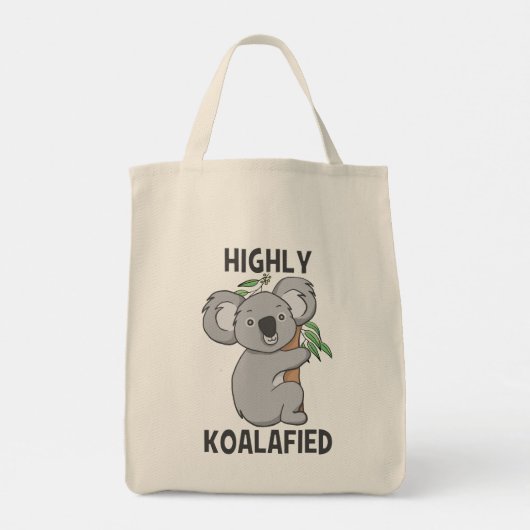 Koalafied Koala Niedlich Tragetasche (Rückseite)