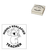 Koalafied Koala Qualified Teacher Gummistempel (Stempel)