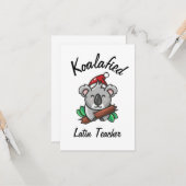 Koalafied Latin Teacher Card Karte (Vorderseite/Rückseite Beispiel)