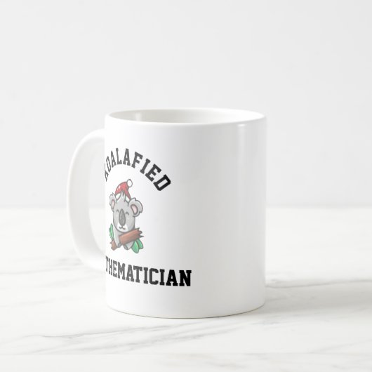Koalafied Mathematiker Kaffeetasse (Vorderseite Links)