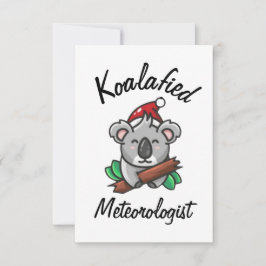 Koalafied Meteorologe Card Karte