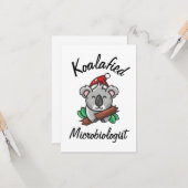Koalafied Microbiologe Card Karte (Vorderseite/Rückseite Beispiel)