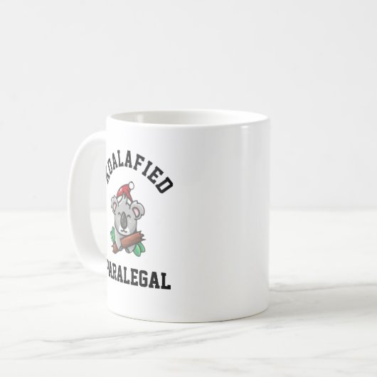 Koalafied Paralegal Kaffeetasse (Vorderseite Links)