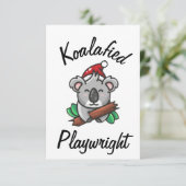 Koalafied Playwright Card Karte (Stehend Vorderseite)