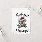 Koalafied Playwright Card Karte (Vorderseite/Rückseite Beispiel)