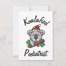Koalafied Podiatrist Card Karte