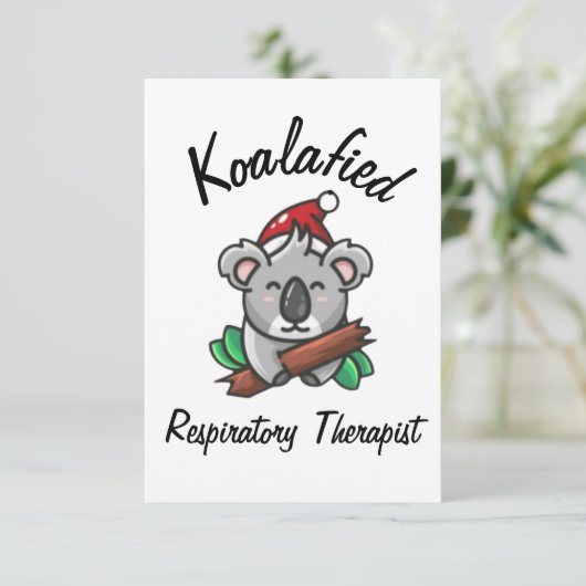 Koalafied Respiratory Therapy Card Karte (Stehend Vorderseite)
