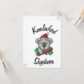 Koalafied Skydiver Card Karte (Vorderseite/Rückseite Beispiel)