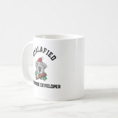 Koalafied Software Developer Kaffeetasse (Vorderseite Links)