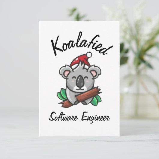 Koalafied Software Engineeringkarte Karte (Stehend Vorderseite)