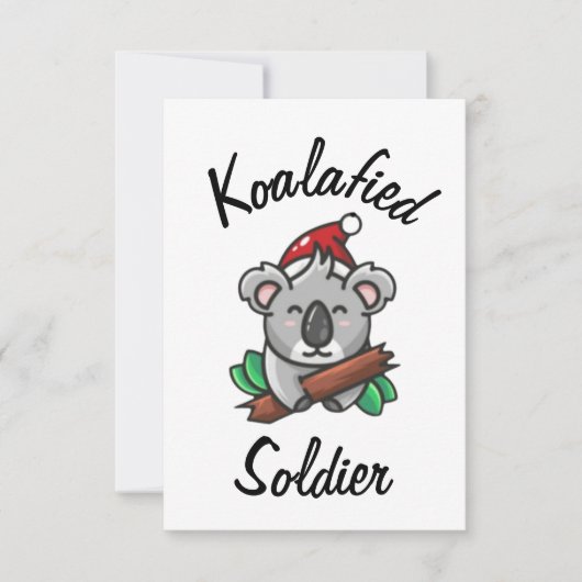 Koalafied Soldier-Karte Karte (Vorderseite)