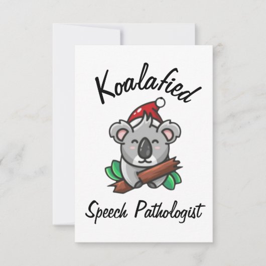 Koalafied Speech Pathologe Card Karte (Vorderseite)