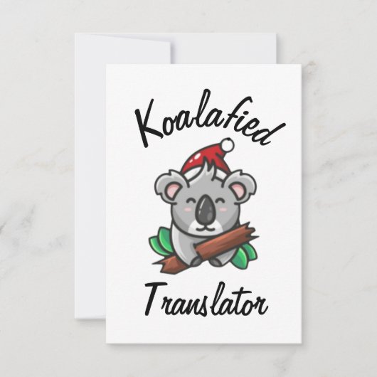 Koalafied Translator Card Karte (Vorderseite)