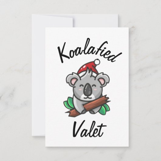 Koalafied Valet Card Karte (Vorderseite)