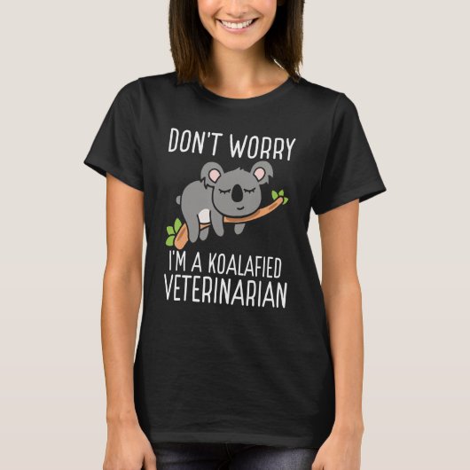 Koalafied Veterinarian Appreciation Vet Tech Essen T-Shirt (Vorderseite)