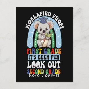 Koalafied Von der 1. Klasse aufgepasst 2. Klasse Ankündigungspostkarte