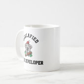 Koalafied Webentwickler Kaffeetasse (Vorderseite Links)