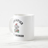Koalafied Zivil Engineer Kaffeetasse (Vorderseite Links)
