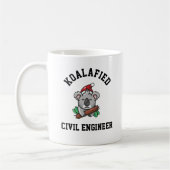 Koalafied Zivil Engineer Kaffeetasse (Links)