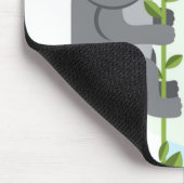 Koalafied zu klettern, Funny Cool Koala Mousepad (Ecke)