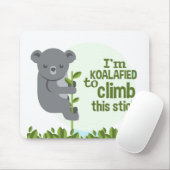 Koalafied zu klettern, Funny Cool Koala Mousepad (Mit Mouse)