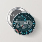 Koalafiziert zum Nickerchen Button (Vorne & Hinten)