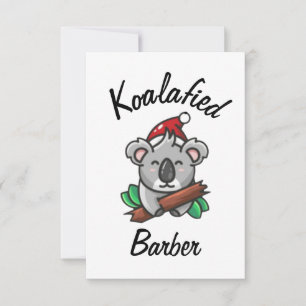 Koalafizierte Barbierkarte Karte
