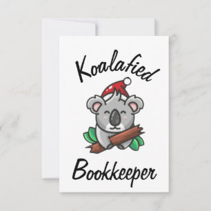 Koalafizierte Buchhalterkarte Karte