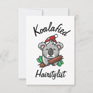 Koalafizierte Friseurkarte Karte