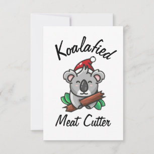 Koalafizierte Metzgerkarte Karte
