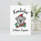 Koalafizierte Software-Engineer-Karte Karte (Stehend Vorderseite)