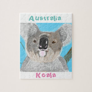 Koalalaubsäge - Hand gezeichnet Puzzle