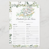 Koalas Baby Greenery Vorhersage für Twins Aktivitä (Vorne/Hinten)