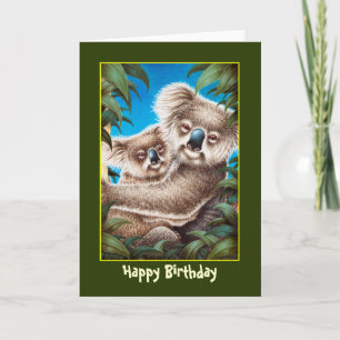 Koalas Birthday Card Karte