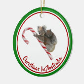 Koalas Candy Cane Down Under Keramik Ornament (Links)