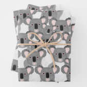 Koalas Geschenkpapier Flachblatt-Set aus 3 Set (Beispiel)