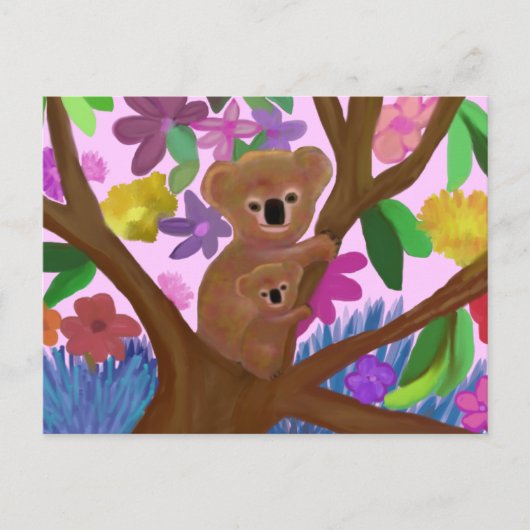 Koalas hing nur herum postkarte (Vorderseite)
