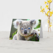 Koalas Karte (Gelbe Blume)