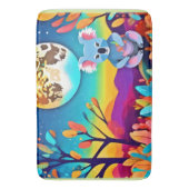 Koalas mondlische Nacht Badematte (Vorderseite Vertikal)