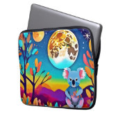 Koalas mondlische Nacht Laptopschutzhülle (Vorderseite Links)