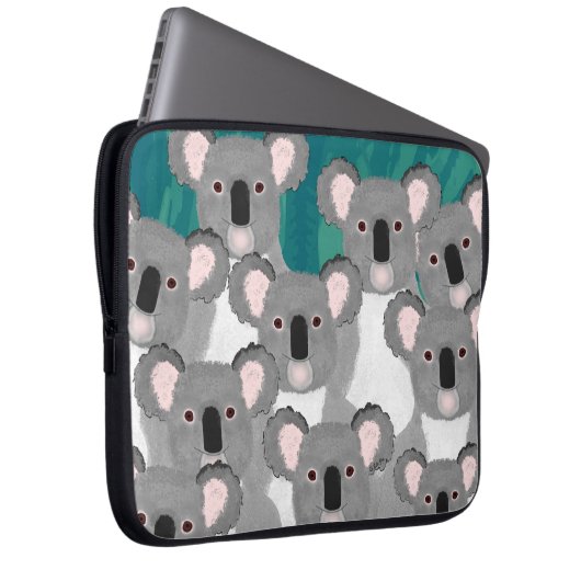 Koalas Neoprene Laptop Sleeve (Vorne Rechts)