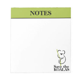 Koalas Notepad gerettet Notizblock